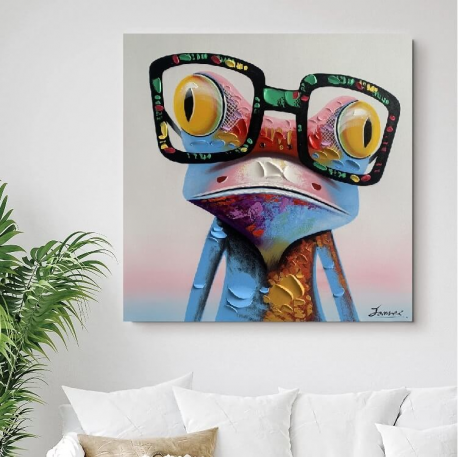 Moderne maleri "Froggy"