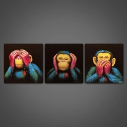 Maleri -  Abes: No See, No Hear, No Speak II