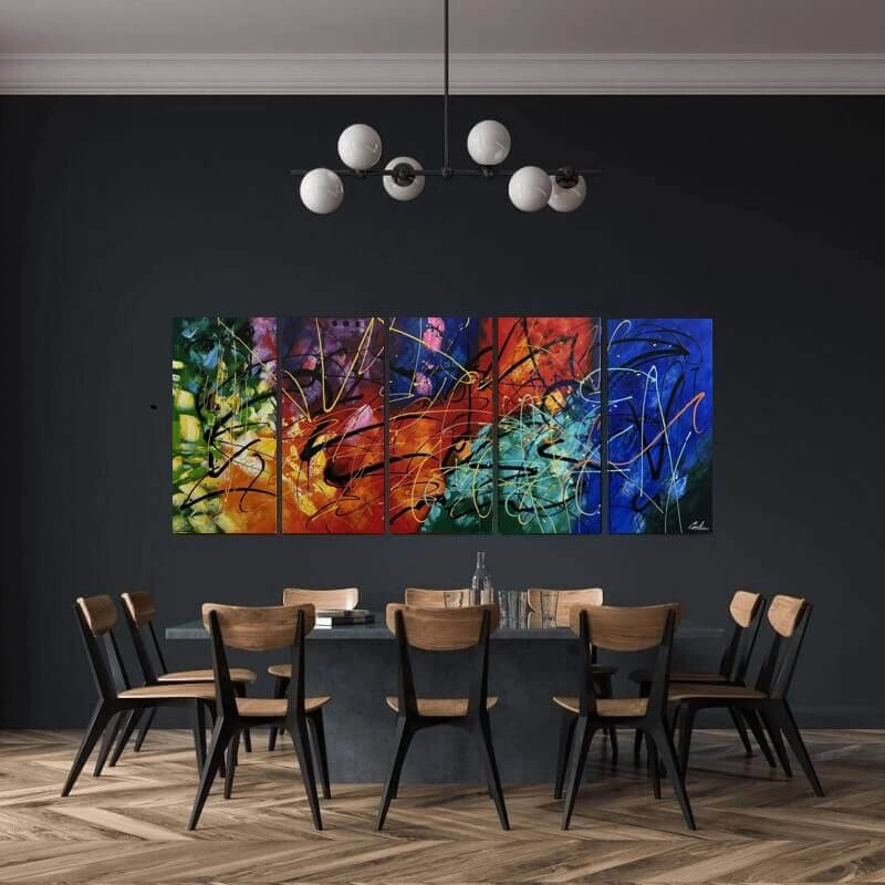 Maleri - Colorful Explosion